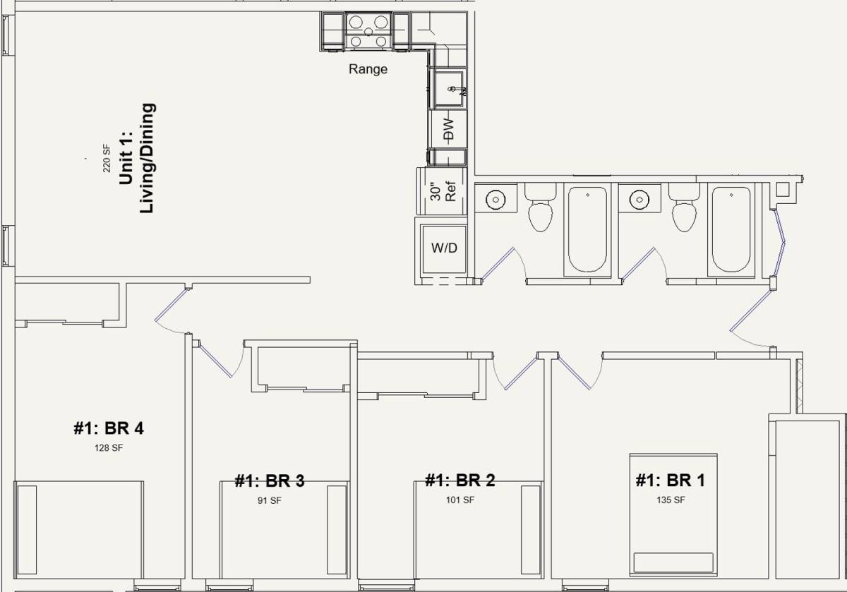 Apartment for rent at 1105 11th St, Boulder, CO 80302