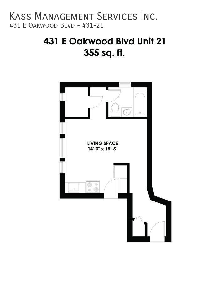 Apartment for rent at 431 E Oakwood Blvd #21, Chicago, IL 60653