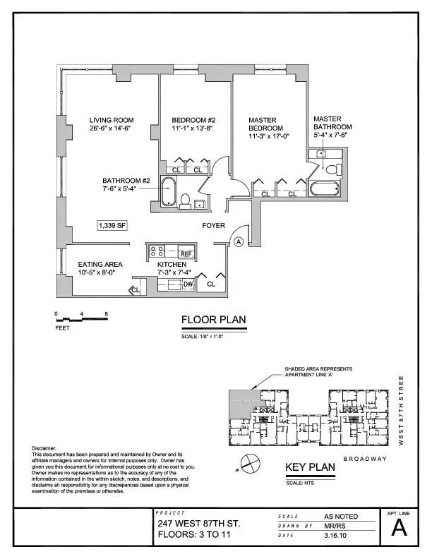 Apartment for rent at 247 W 87th St #6AA, New York, NY 10024