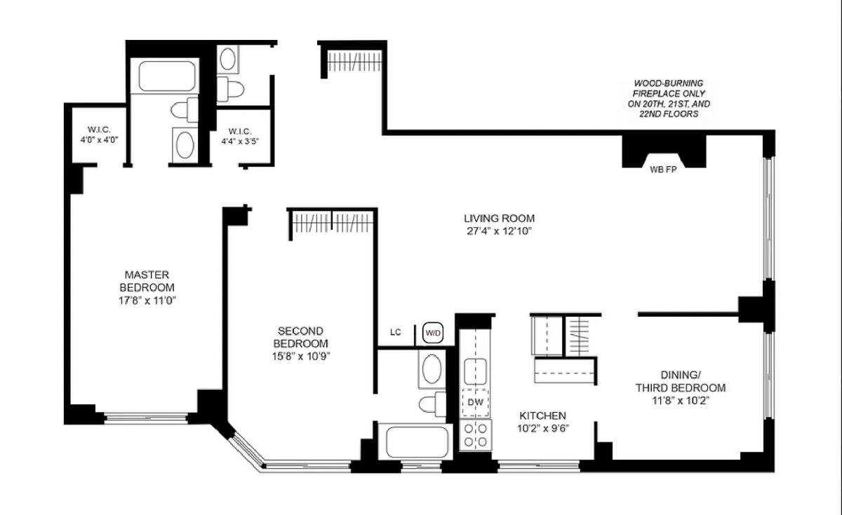 Apartment for rent at 424 W End Ave #1406, New York, NY 10024