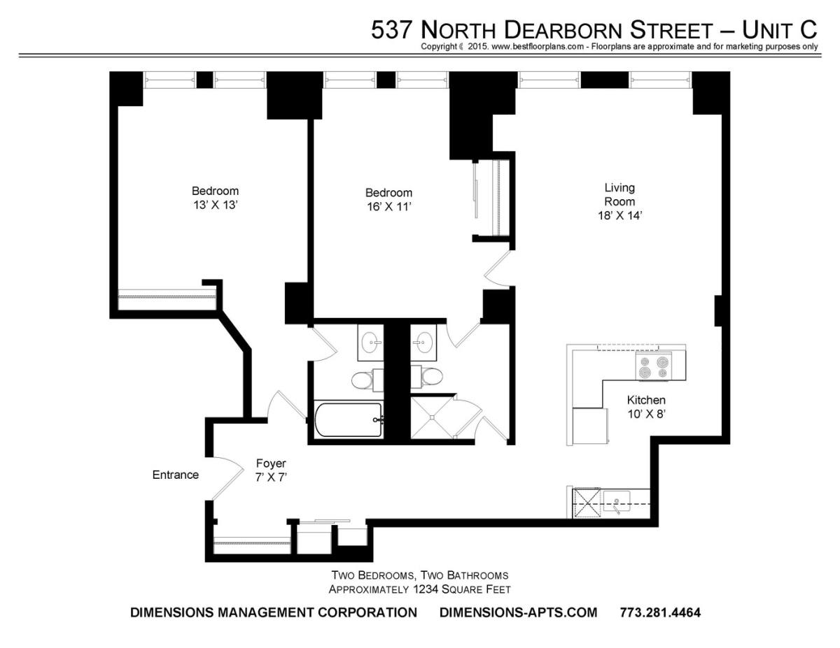 Apartment for rent at 537 S Dearborn, Chicago, IL 60605