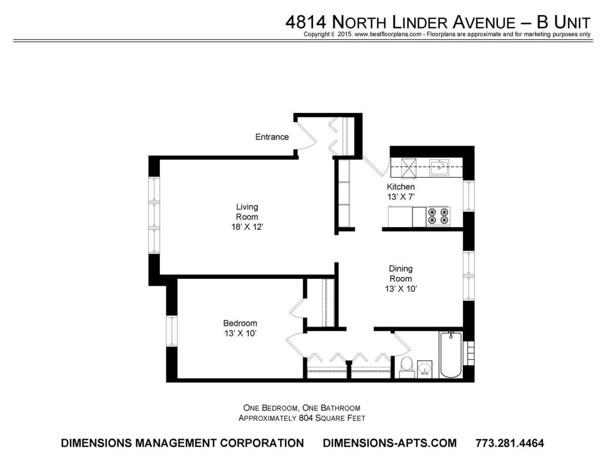 Apartment for rent at 4804-16 N Linder 5502 W Lawrence, Chicago, IL 60630