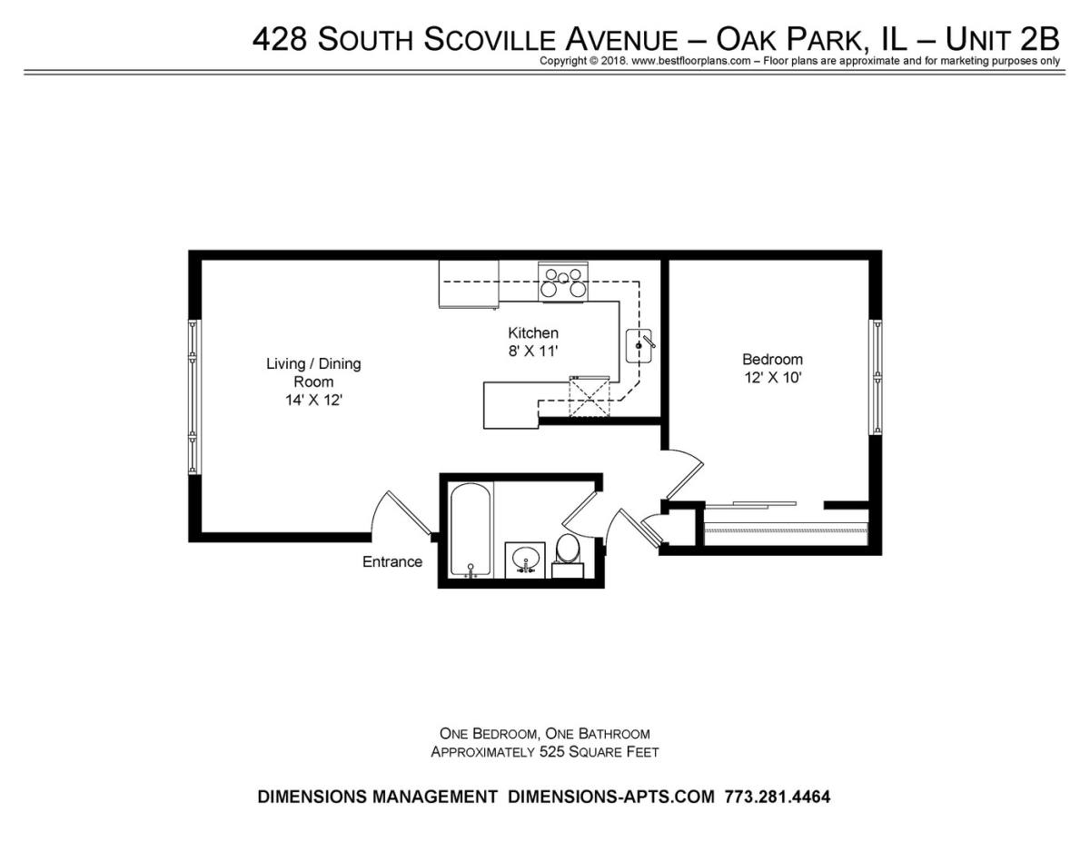 Apartment for rent at 428 S Scoville, Oak Park, IL 60302