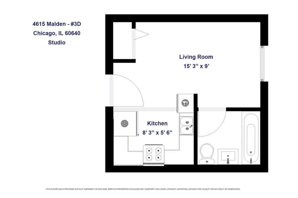 Apartment for rent at 4615 N Malden St, Chicago, IL 60640