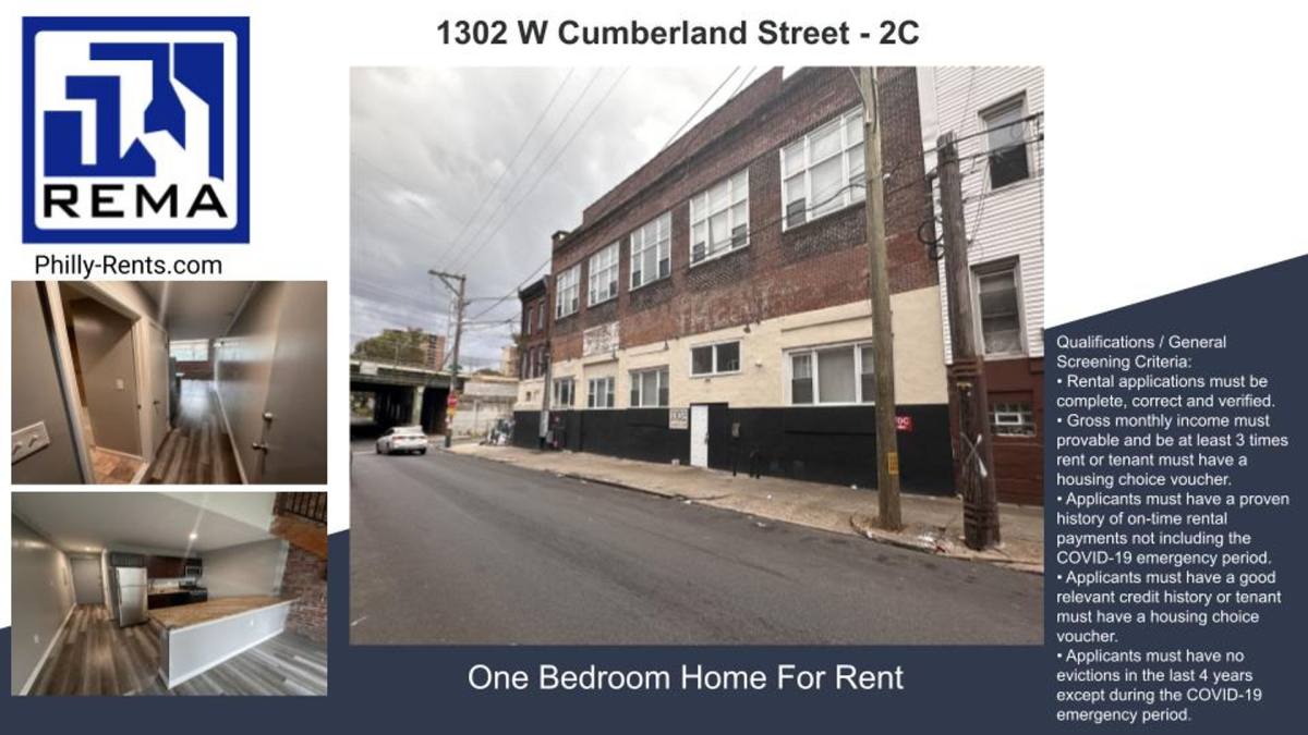 Apartment for rent at 1302 W Cumberland St, Philadelphia, PA 19132