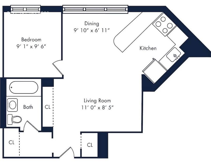 Apartment for rent at 484 Second Ave #C, New York, NY 10016