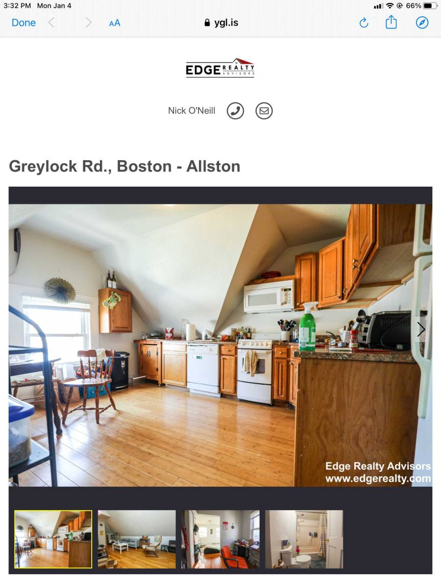 Apartment for rent at 18 Greylock Rd, Allston, MA 02134