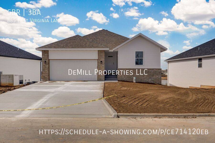 House for rent at 885 E Virginia Lane, Nixa, MO 65714