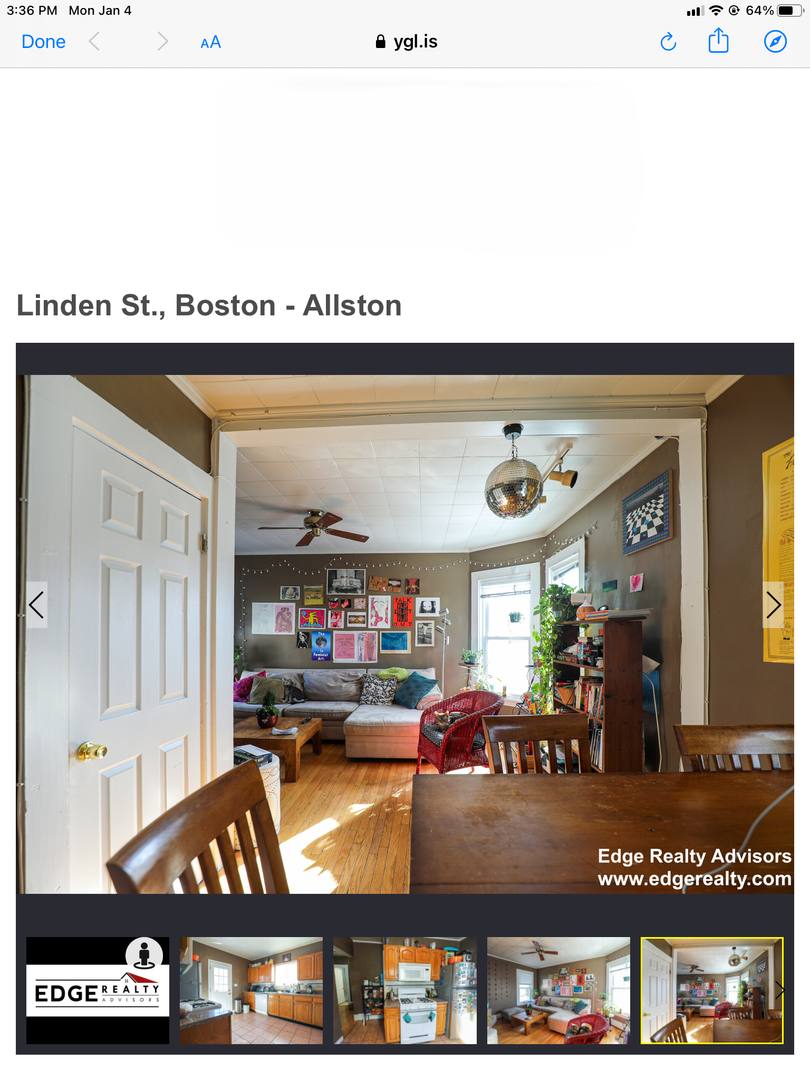 Apartment for rent at 86 Linden St #2E, Allston, MA 02134