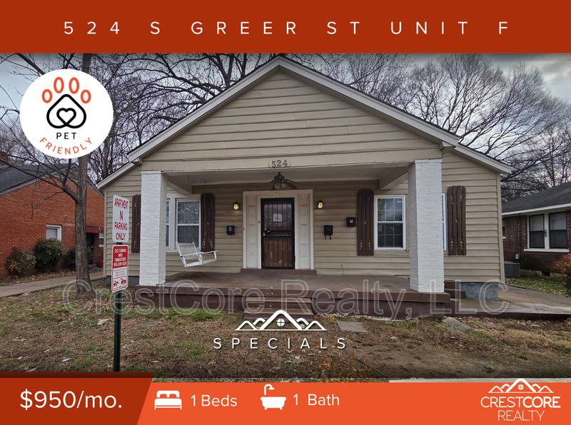 House for rent at 524 S Greer St #F, Memphis, TN 38111