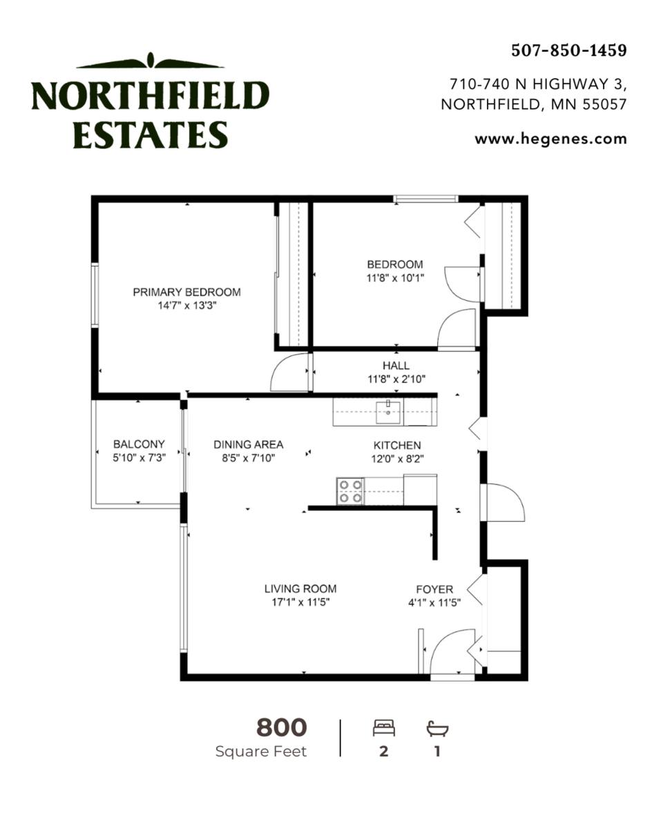 Apartment for rent at 710-740 N Highway 3, Northfield, MN 55057