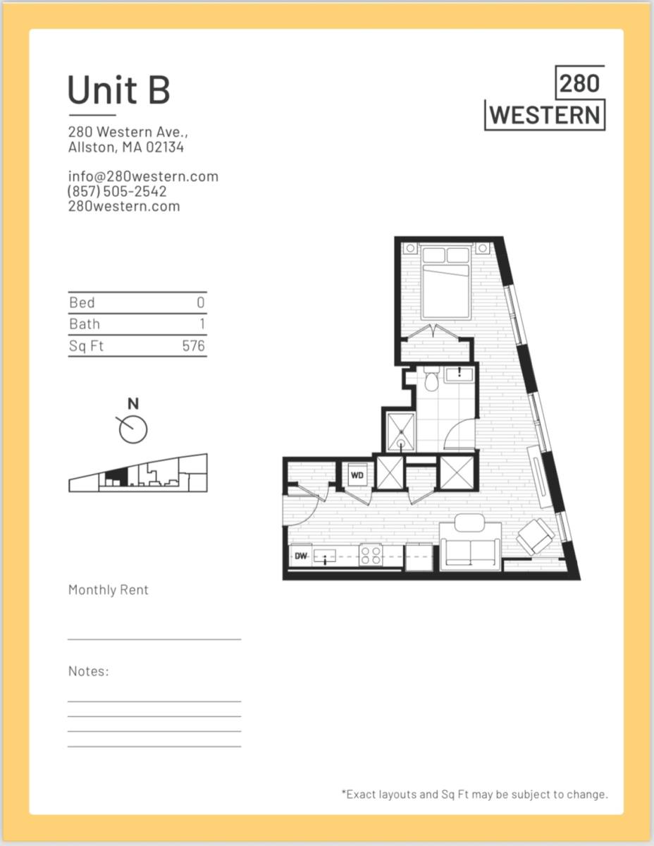 Apartment for rent at 280 Western Ave #304, Allston, MA 02134
