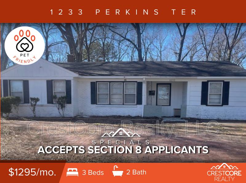 House for rent at 1233 Perkins Terrace, Memphis, TN 38117