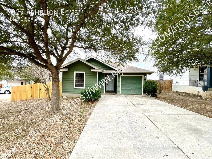 House for rent at 7327 Aphelion Cove, San Antonio, TX 78252