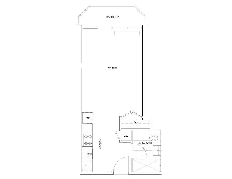 Apartment for rent at 230 W 48th St #6BB, New York, NY 10036
