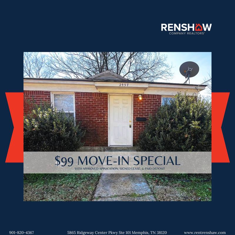 House for rent at 2457 Hale Ave, Memphis, TN 38112