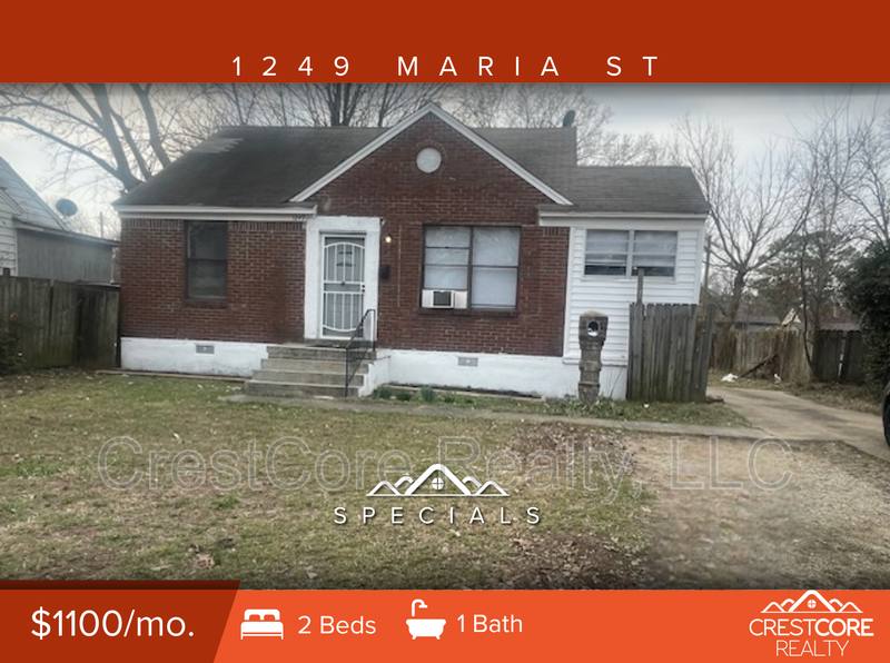 House for rent at 1249 Maria St, Memphis, TN 38122