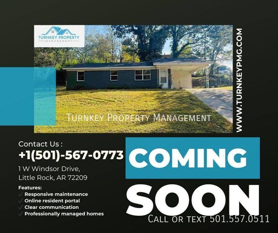 House for rent at 1 W Windsor Dr, Little Rock, AR 72209
