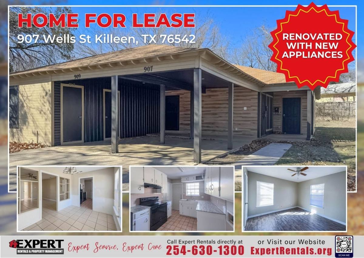 Townhouse for rent at 907 Wells St, Killeen, TX 76541