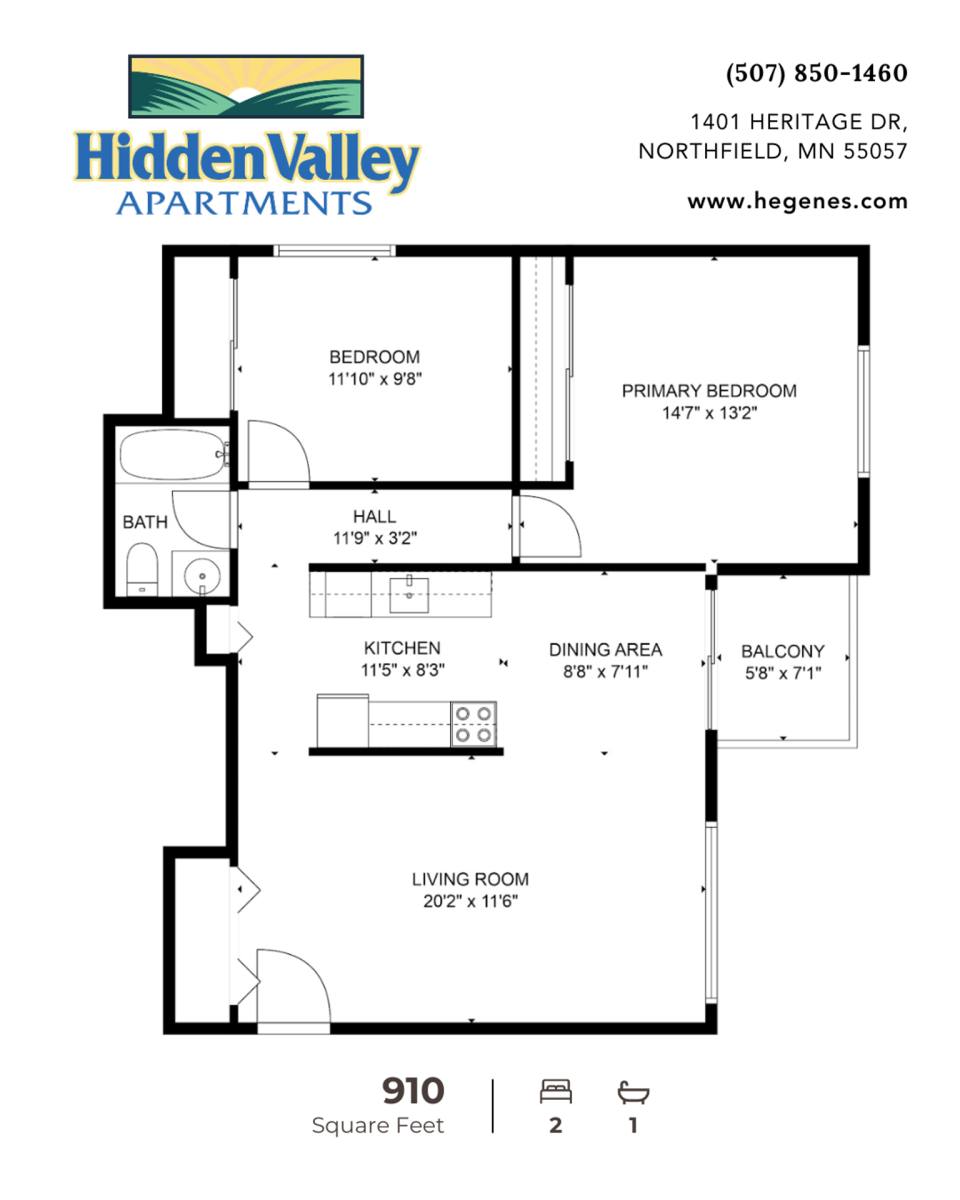 Apartment for rent at 1401 Heritage Dr, Northfield, MN 55057
