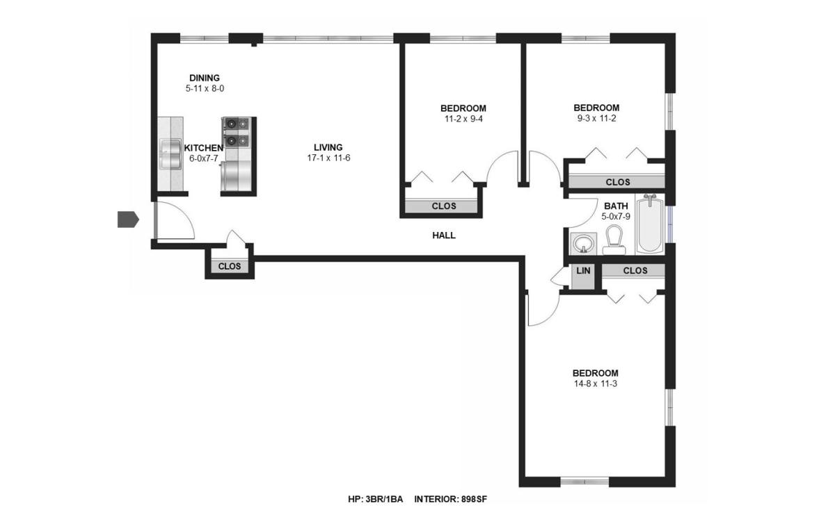 Apartment for rent at 5851 2nd St NE, Minneapolis, MN 55432