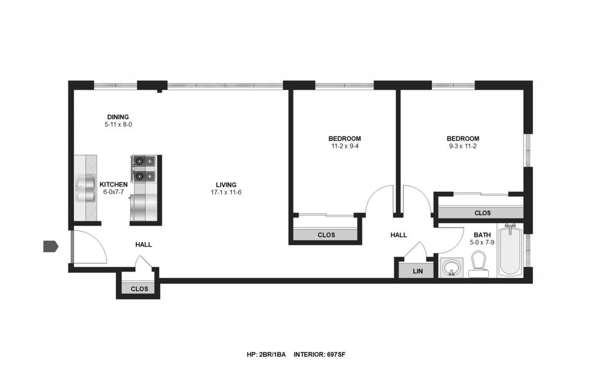 Apartment for rent at 5851 2nd St NE, Minneapolis, MN 55432