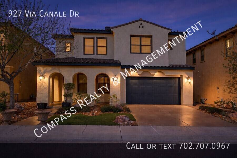 House for rent at 927 Via Canale Dr, Henderson, NV 89011