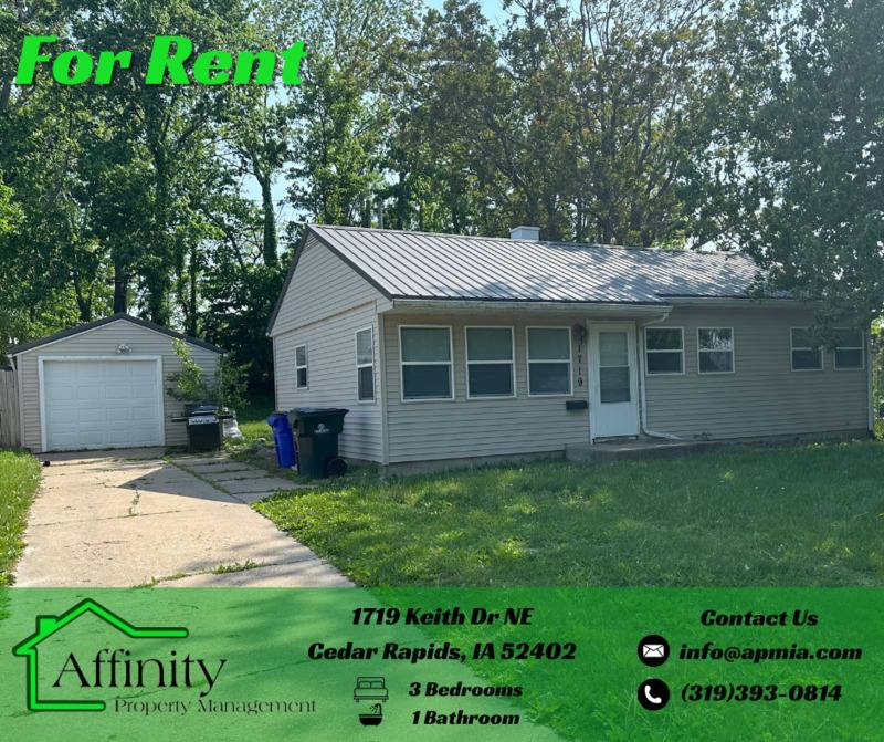1719 Keith Dr NE, Cedar Rapids, IA 52402 - House For Rent - Image 1