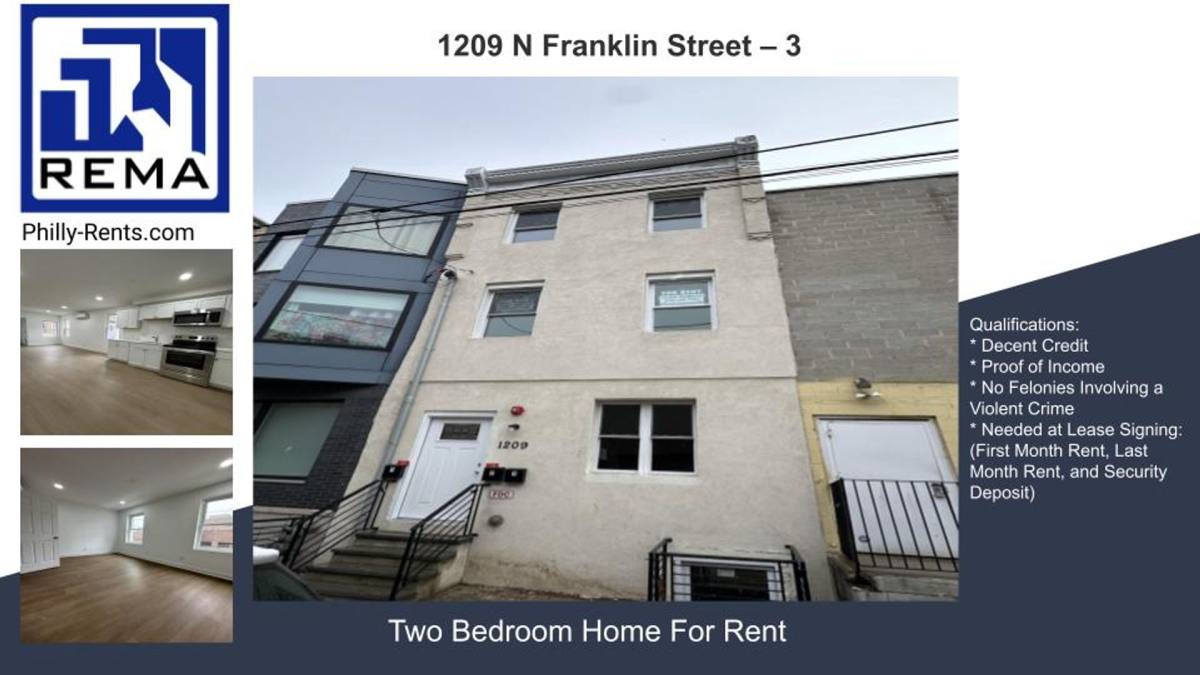 Apartment for rent at 1209 N Franklin St, Philadelphia, PA 19122