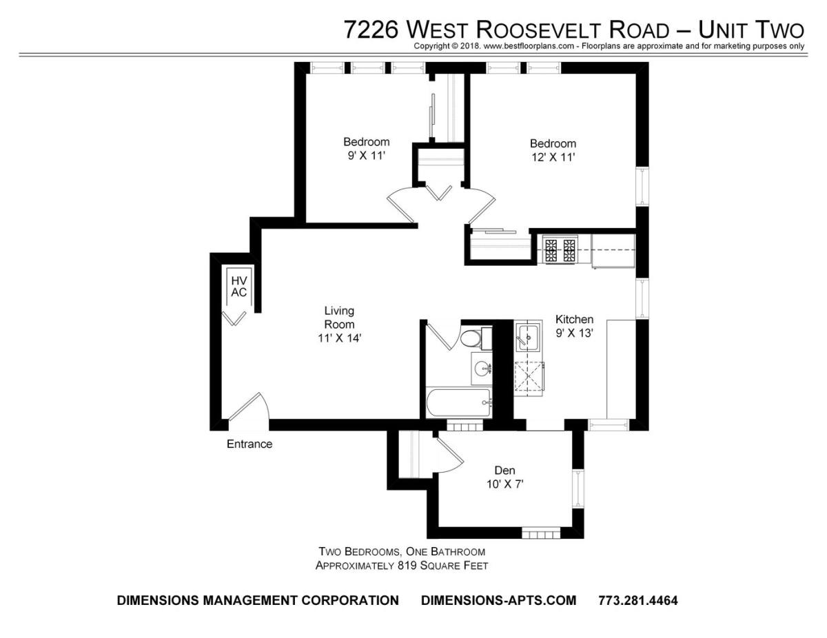 Apartment for rent at 7226-38 W Roosevelt Rd, Forest Park, IL 60130