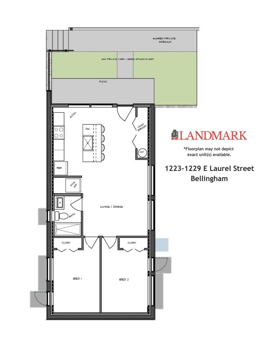 Apartment for rent at 1223-1229 E Laurel St, Bellingham, WA 98229