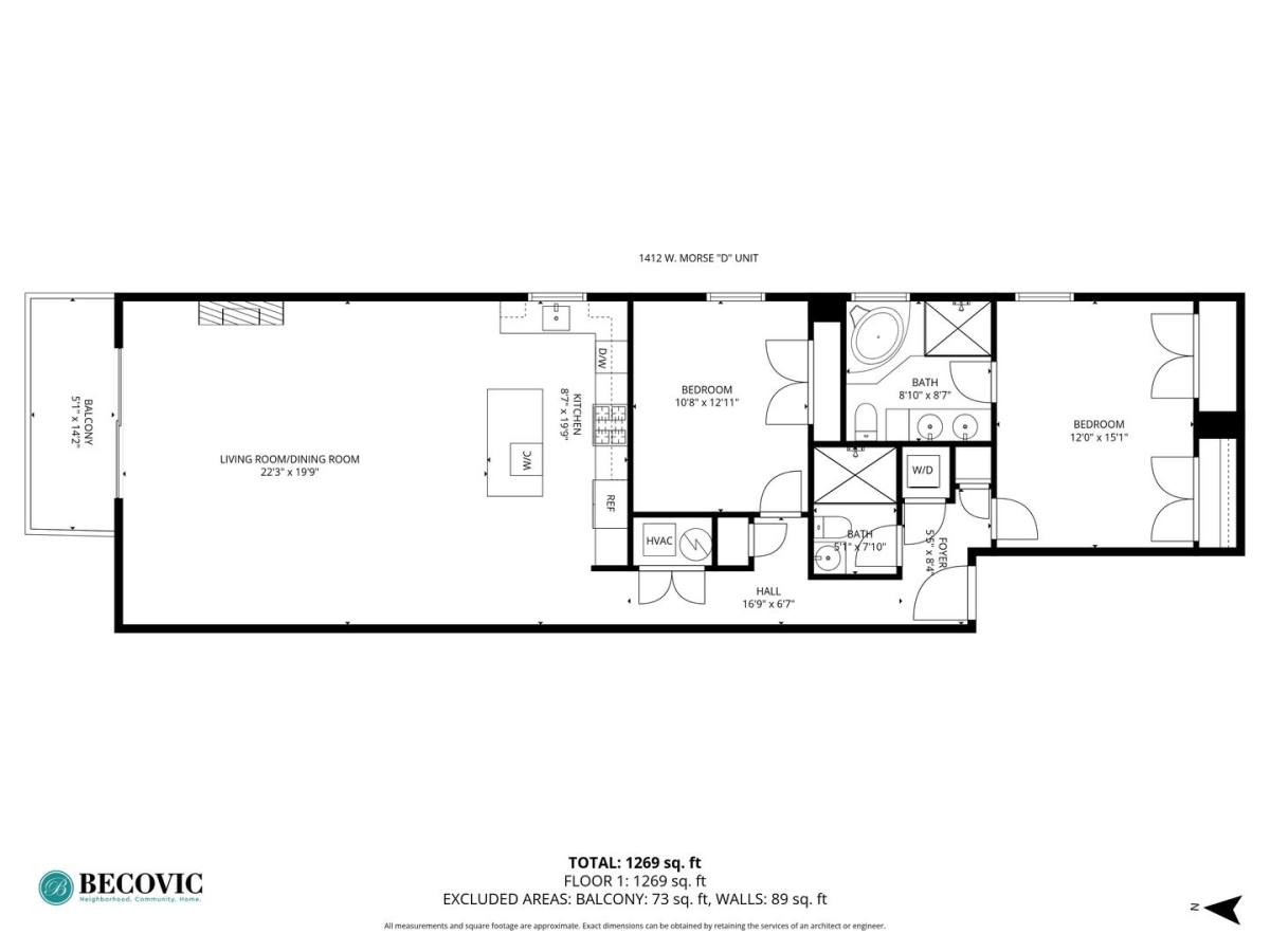 Apartment for rent at 1412 W Morse, Chicago, IL 60626