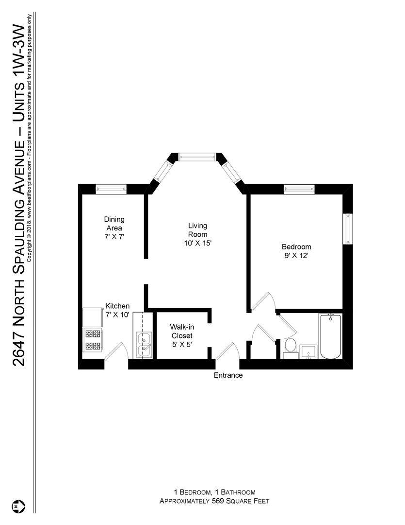 Apartment for rent at 2647-53 N Spaulding, Chicago, IL 60647