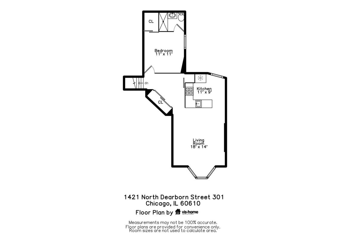 Apartment for rent at 1421 N Dearborn St, Chicago, IL 60610