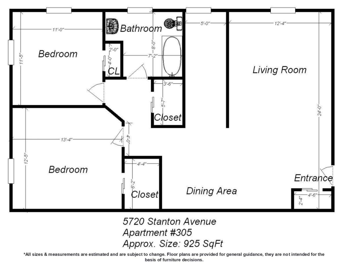 Apartment for rent at 5720 Stanton Ave, Pittsburgh, PA 15206