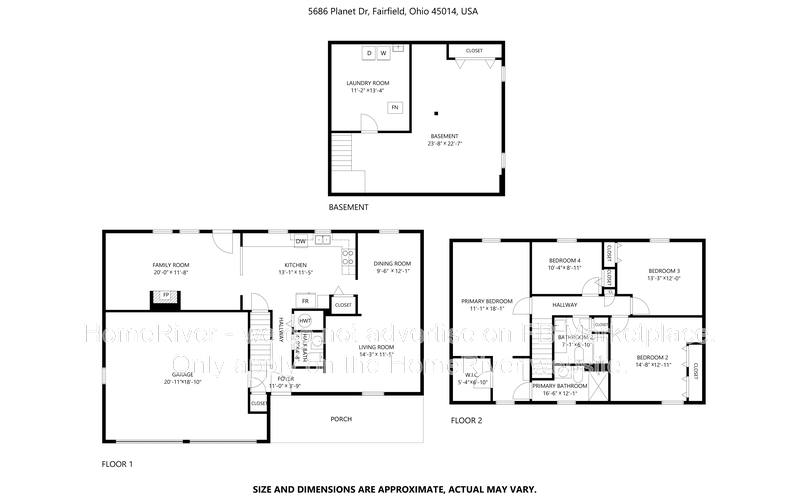 House for rent at 5686 Planet Dr, Fairfield, OH 45014