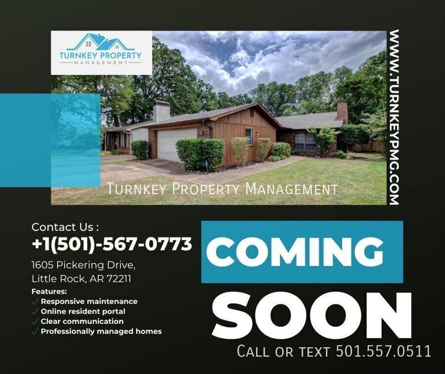 House for rent at 1605 Pickering Dr, Little Rock, AR 72211