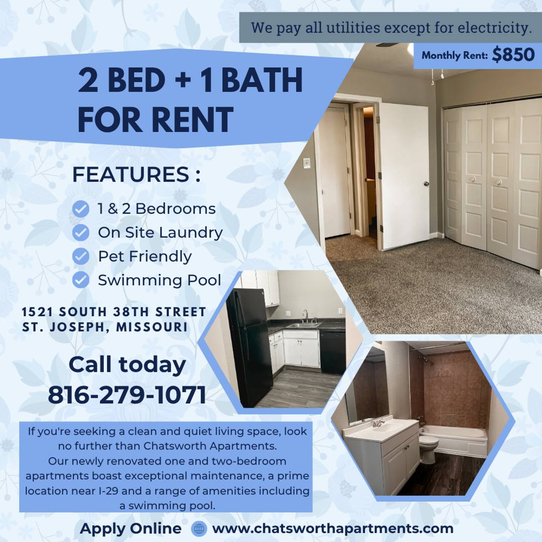 Apartment for rent at 1521 S 38th St, Saint Joseph, MO 64507