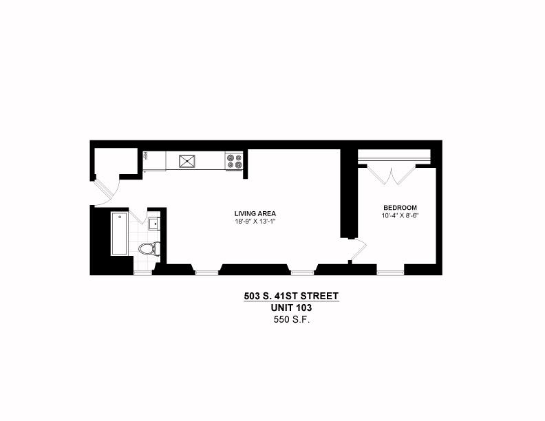 Apartment for rent at 503 S 41st St, Philadelphia, PA 19104