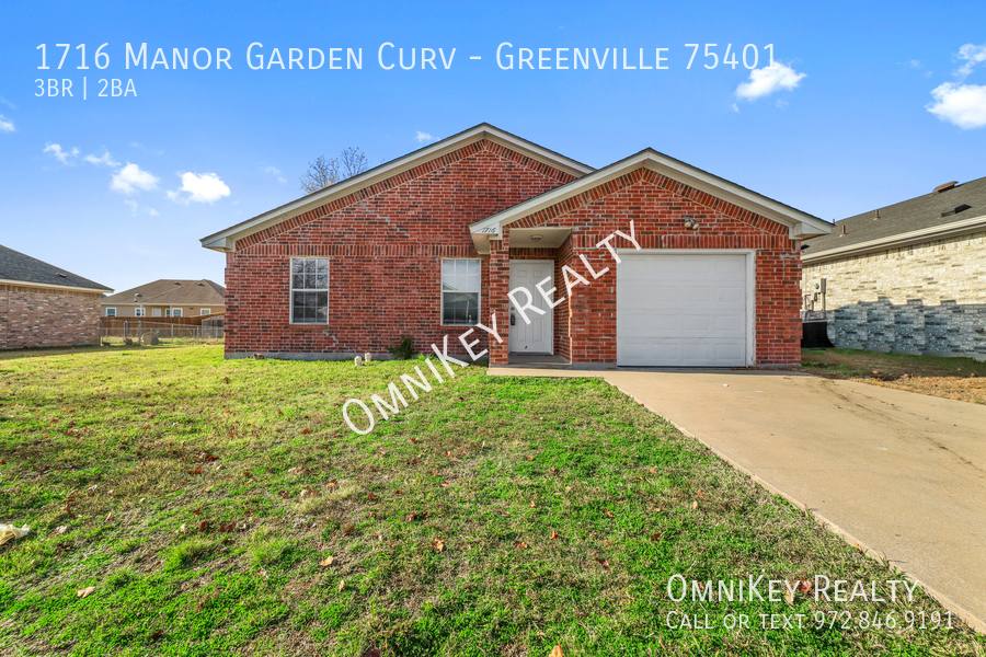 House for rent at 1716 Manor Garden Curve, Greenville, TX 75401