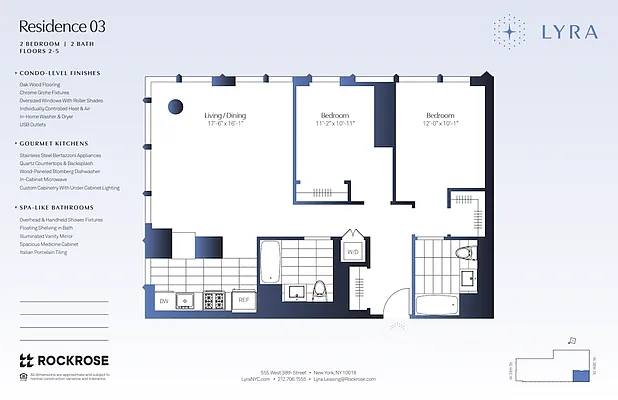 Condo for rent at 555 W 38th St #303, New York, NY 10018