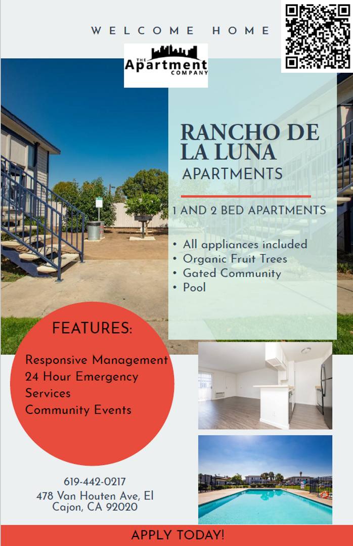 Apartment for rent at 478 Van Houten, El Cajon, CA 92020