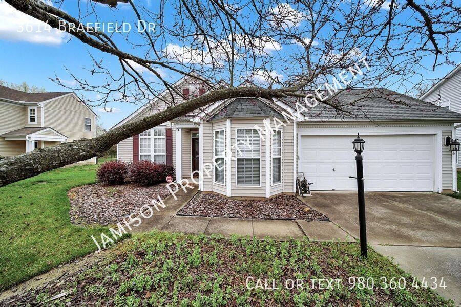 House for rent at 3614 Braefield Dr, Indian Trail, NC 28079