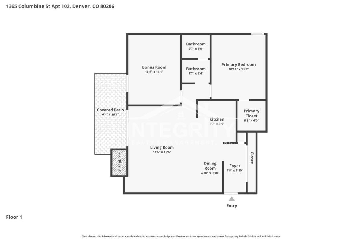 Condo for rent at 1365 Columbine Way, Denver, CO 80206