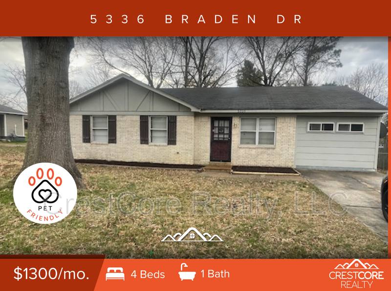 House for rent at 5336 Braden Dr, Memphis, TN 38127