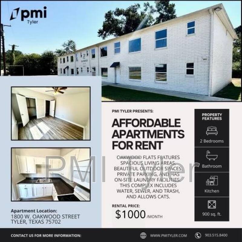 Apartment for rent at 1800 W Oakwood St, Tyler, TX 75702