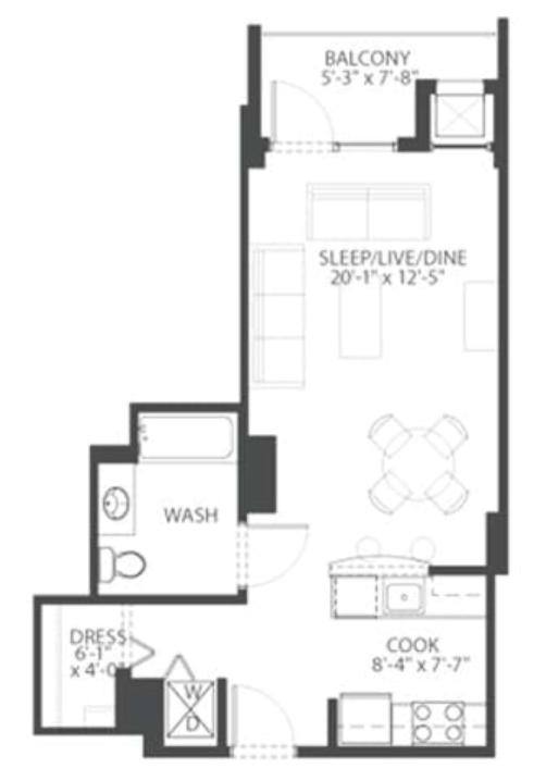 Apartment for rent at 914 S Clark #2, Chicago, IL 60605