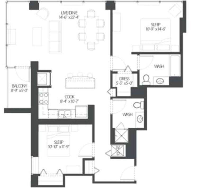 Apartment for rent at 914 S Clark #5, Chicago, IL 60605