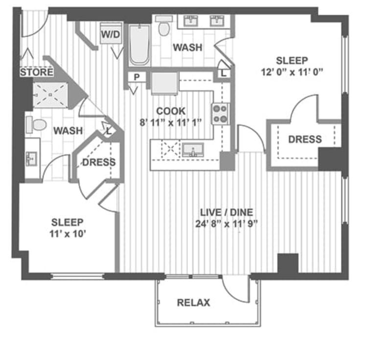 Apartment for rent at 842 S Clark #24, Chicago, IL 60605