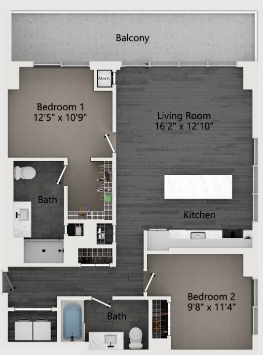 Apartment for rent at 1454 W Randolph, Chicago, IL 60607